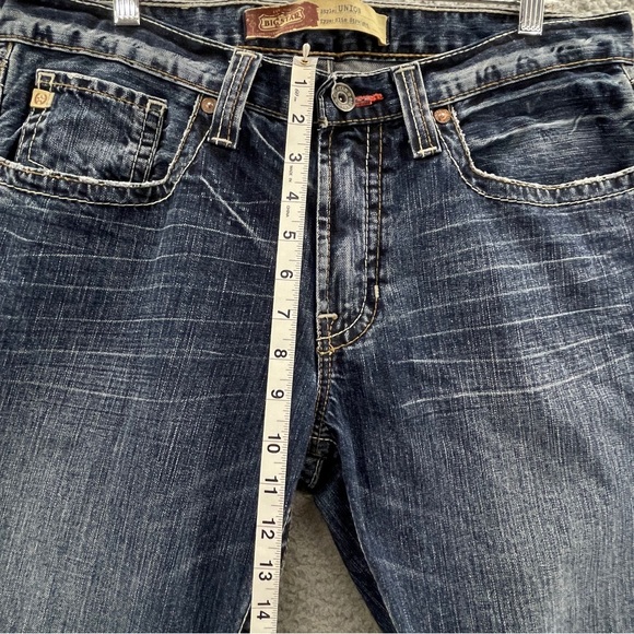 Big Star Men Jeans 34R Slim Straight Dark Wash Denim Western (35x30) - Picture 14 of 16